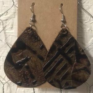 Real Leather Earrings